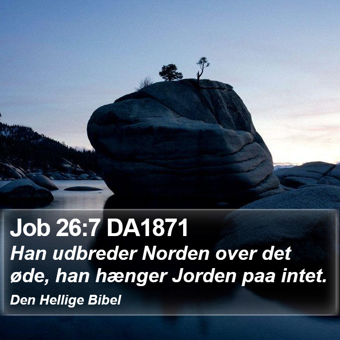 Job 26:7 DA1871 Bible Study