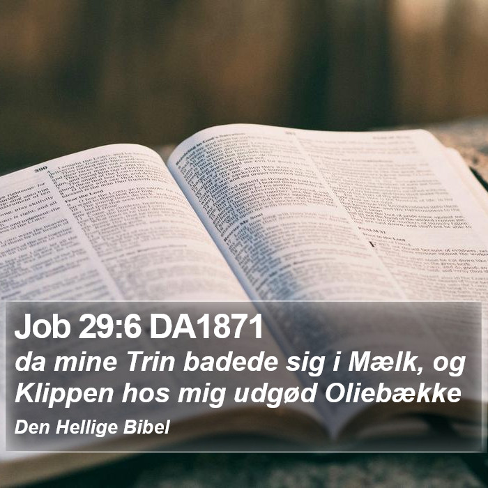 Job 29:6 DA1871 Bible Study