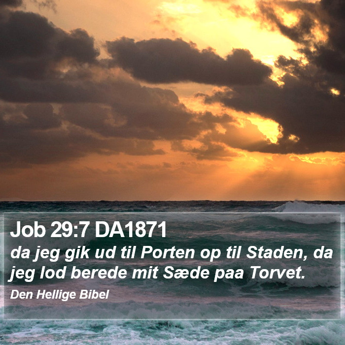 Job 29:7 DA1871 Bible Study