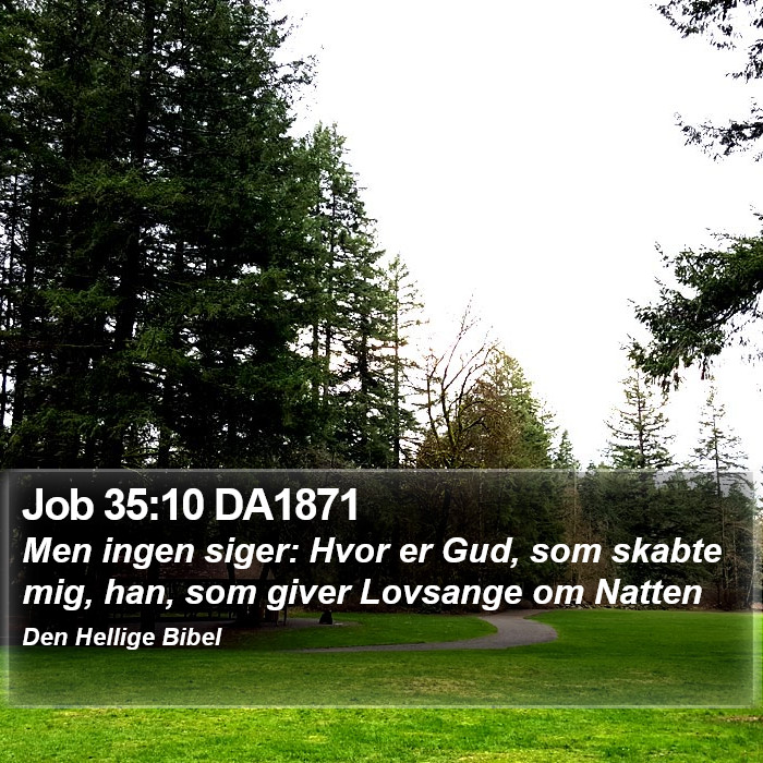 Job 35:10 DA1871 Bible Study