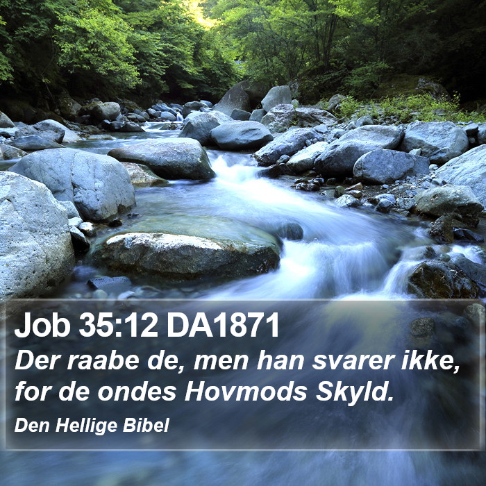 Job 35:12 DA1871 Bible Study