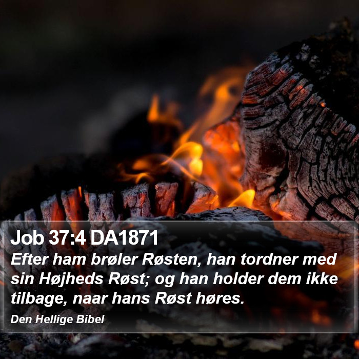 Job 37:4 DA1871 Bible Study