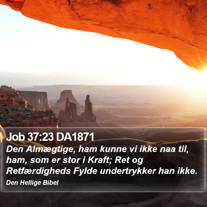 Job 37:23 DA1871 Bible Study