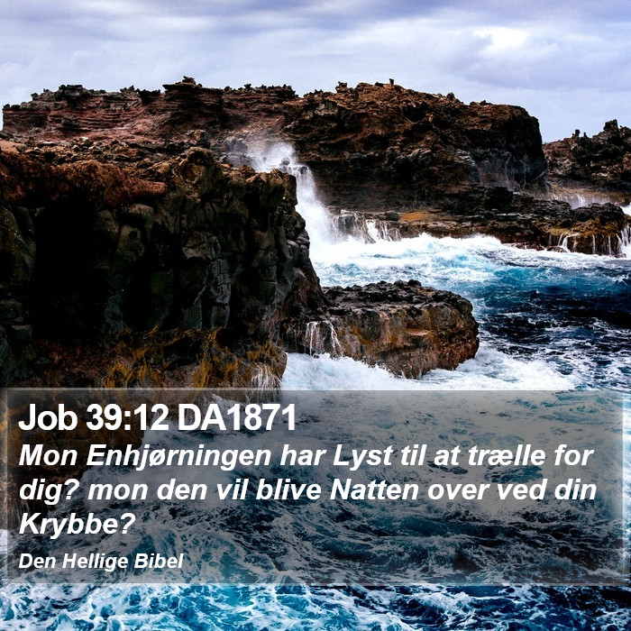 Job 39:12 DA1871 Bible Study