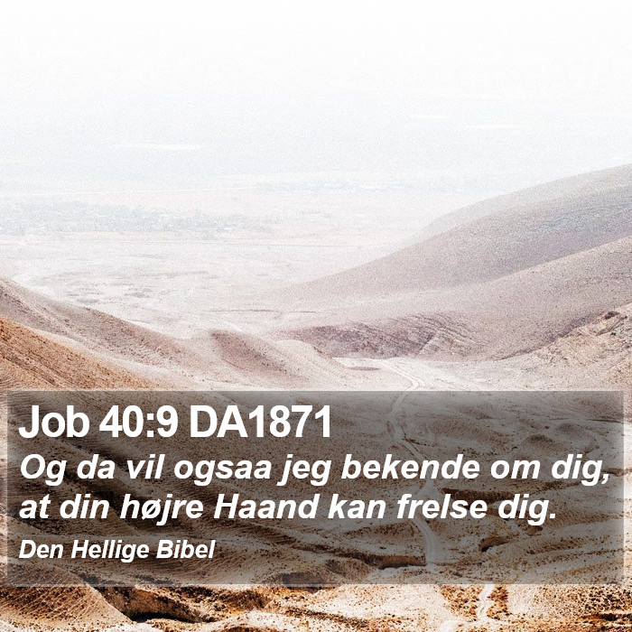 Job 40:9 DA1871 Bible Study