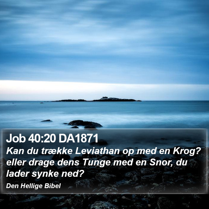 Job 40:20 DA1871 Bible Study