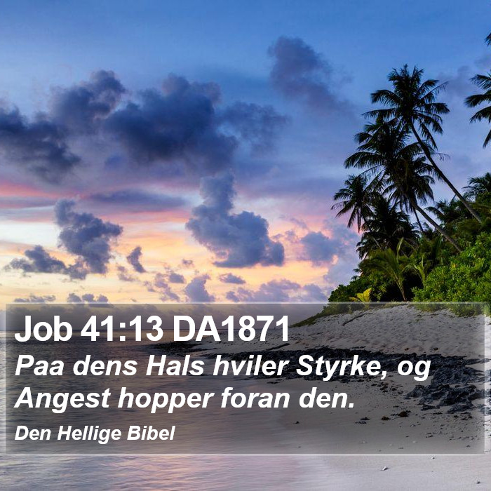 Job 41:13 DA1871 Bible Study