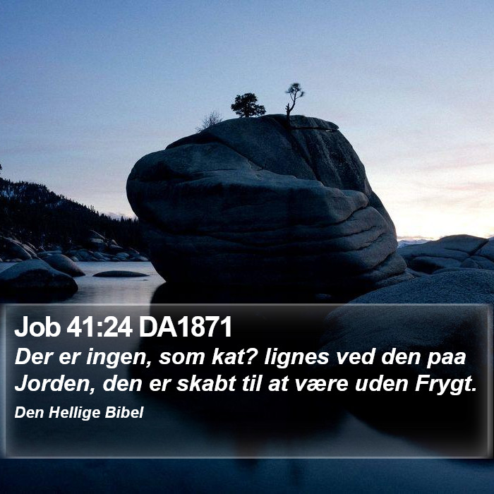 Job 41:24 DA1871 Bible Study