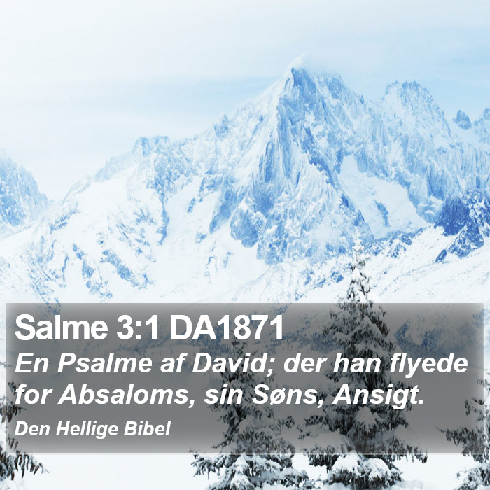 Salme 3:1 DA1871 Bible Study