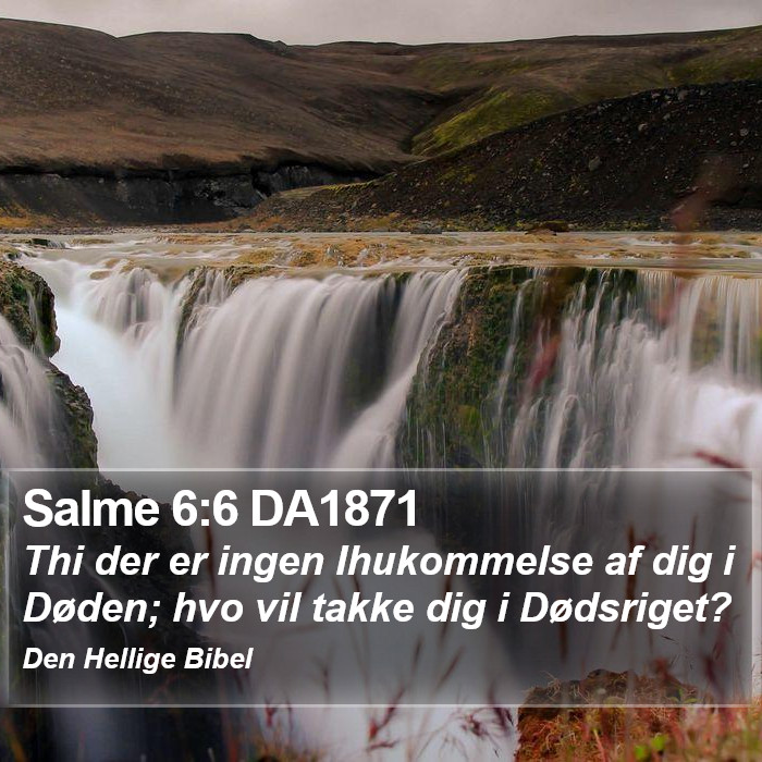 Salme 6:6 DA1871 Bible Study