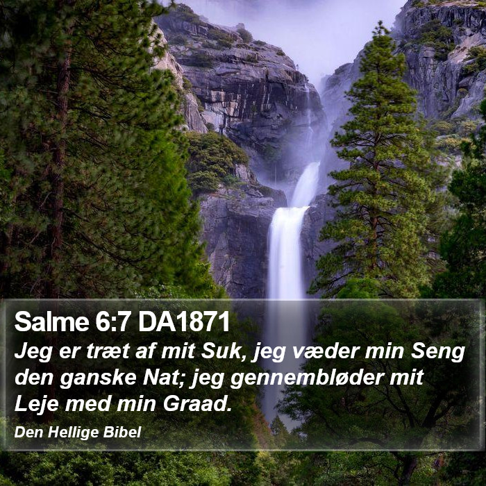 Salme 6:7 DA1871 Bible Study