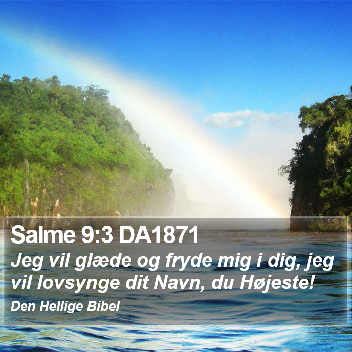 Salme 9:3 DA1871 Bible Study