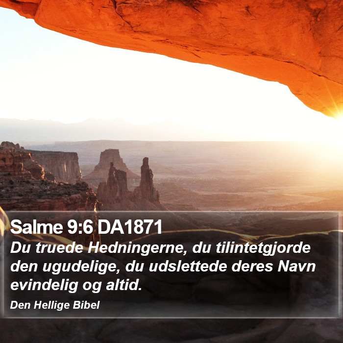 Salme 9:6 DA1871 Bible Study