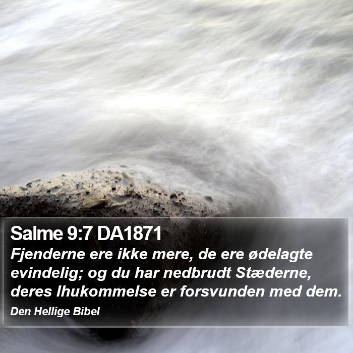 Salme 9:7 DA1871 Bible Study