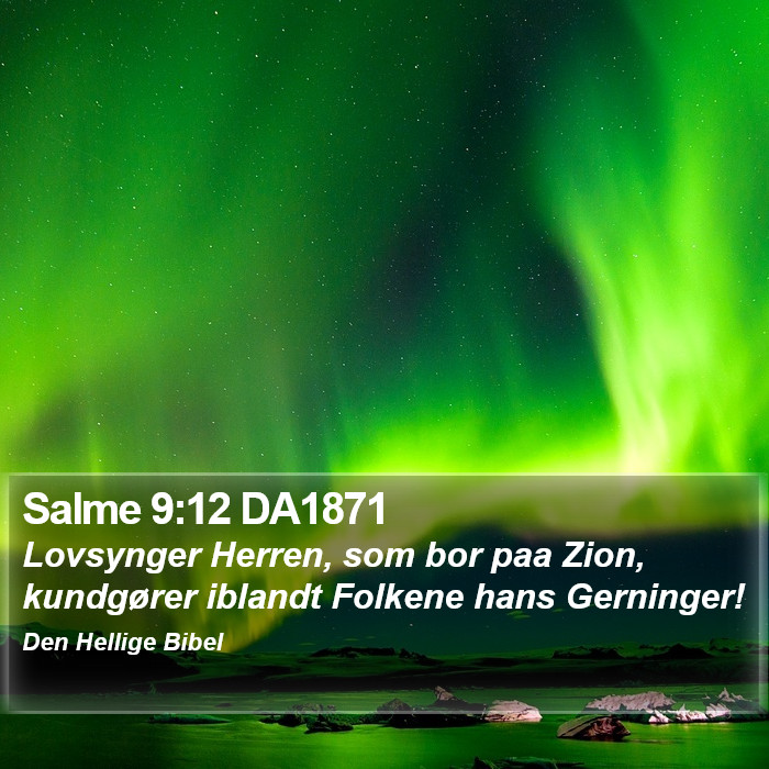 Salme 9:12 DA1871 Bible Study