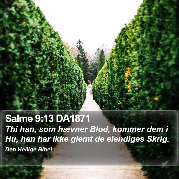 Salme 9:13 DA1871 Bible Study