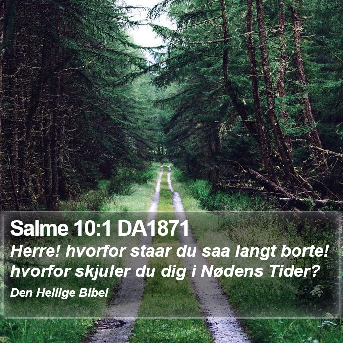 Salme 10:1 DA1871 Bible Study