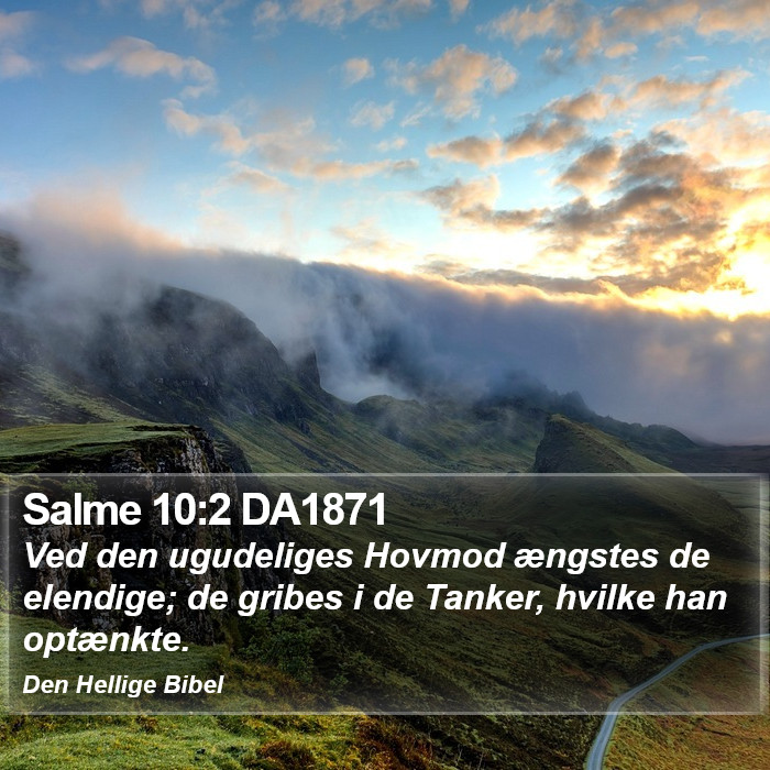 Salme 10:2 DA1871 Bible Study