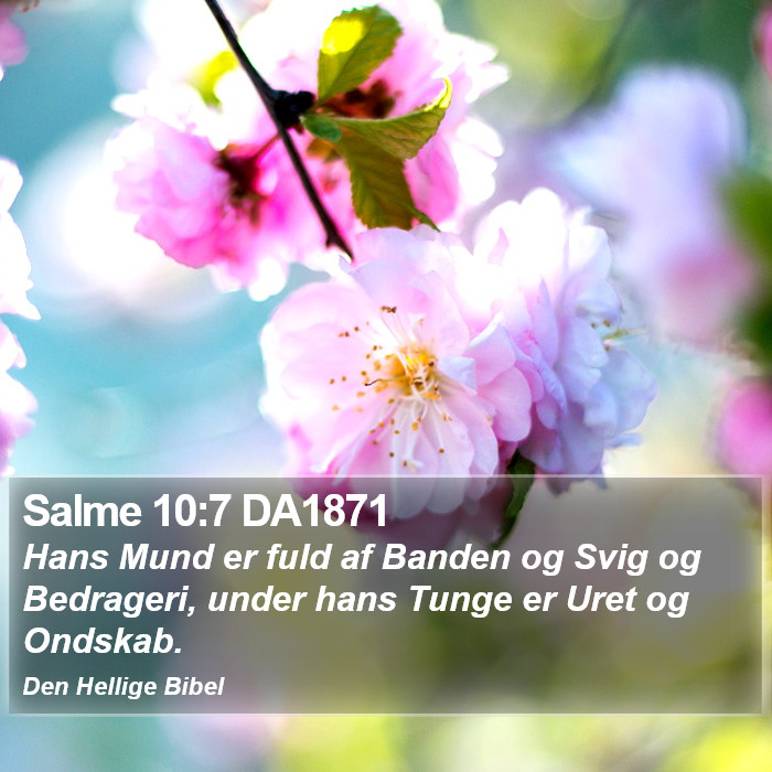 Salme 10:7 DA1871 Bible Study