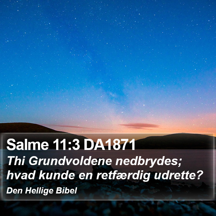 Salme 11:3 DA1871 Bible Study