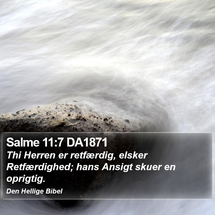 Salme 11:7 DA1871 Bible Study