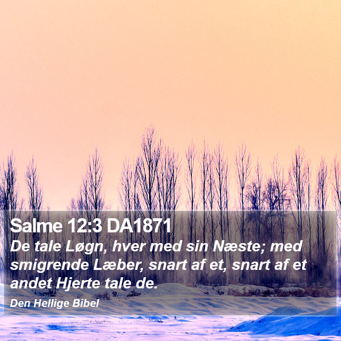 Salme 12:3 DA1871 Bible Study