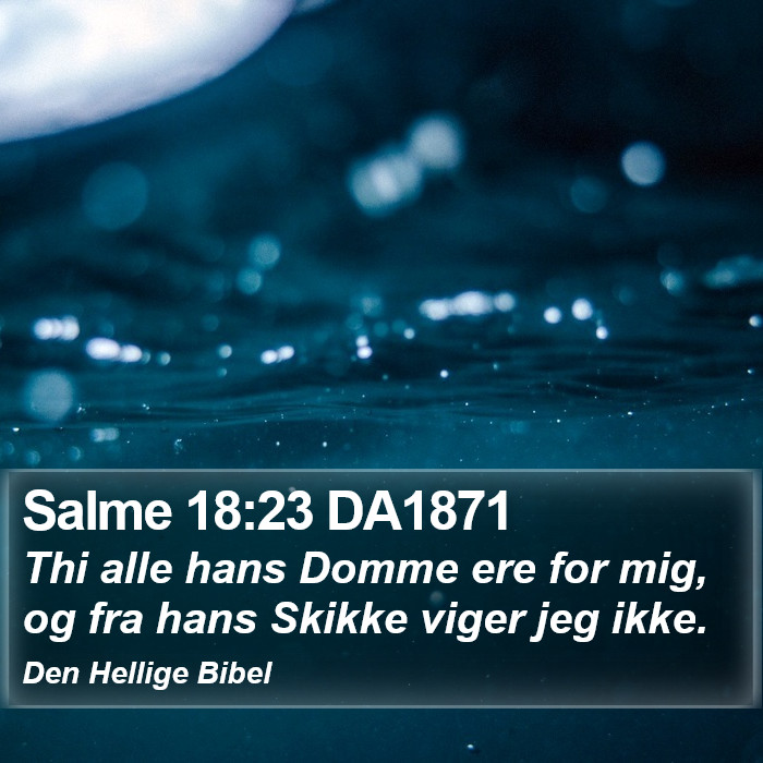 Salme 18:23 DA1871 Bible Study