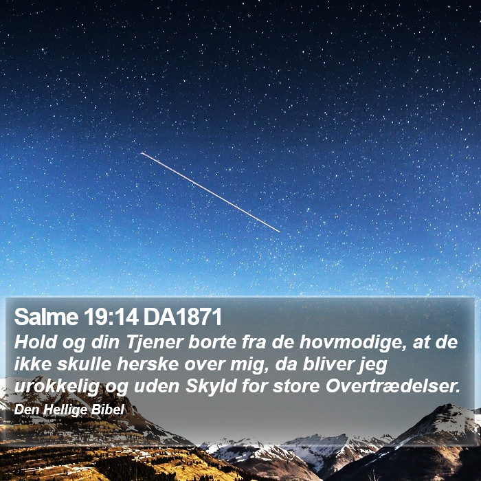Salme 19:14 DA1871 Bible Study