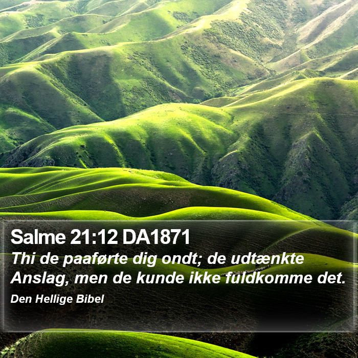 Salme 21:12 DA1871 Bible Study