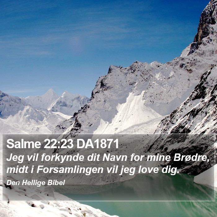 Salme 22:23 DA1871 Bible Study