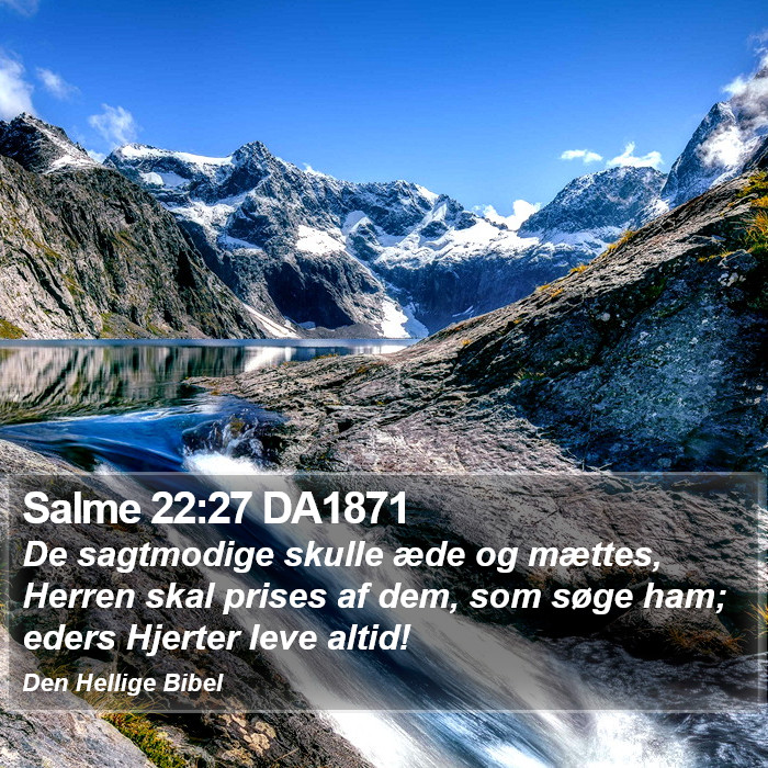 Salme 22:27 DA1871 Bible Study