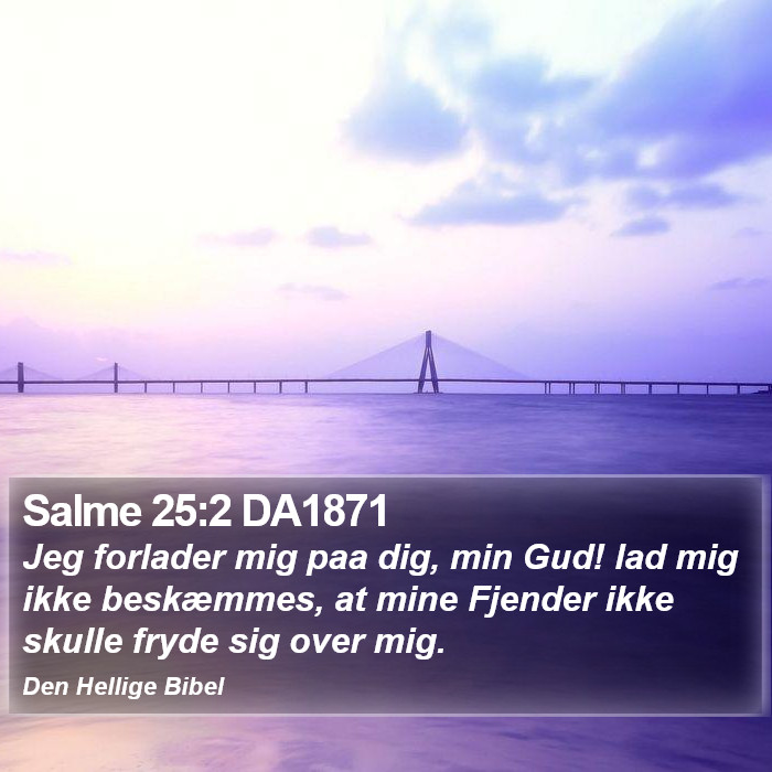 Salme 25:2 DA1871 Bible Study