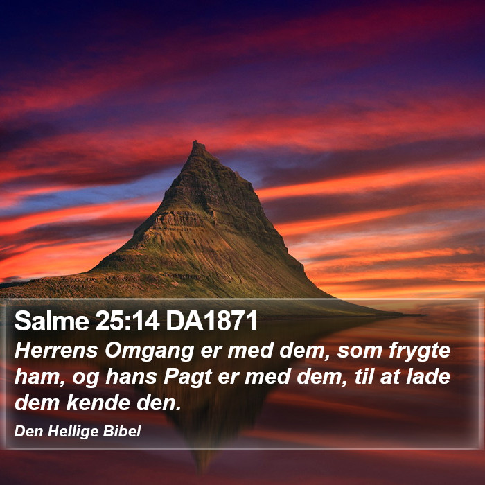 Salme 25:14 DA1871 Bible Study