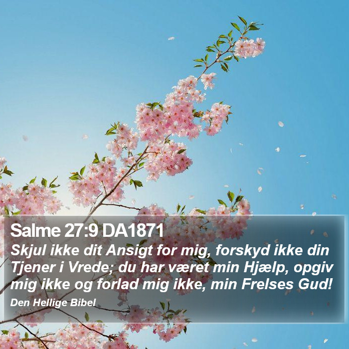 Salme 27:9 DA1871 Bible Study