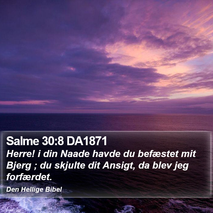 Salme 30:8 DA1871 Bible Study