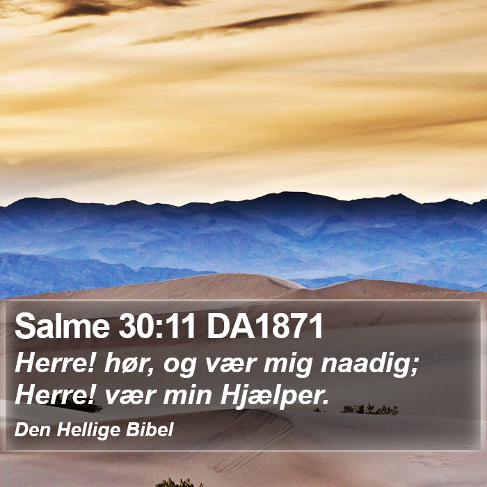 Salme 30:11 DA1871 Bible Study