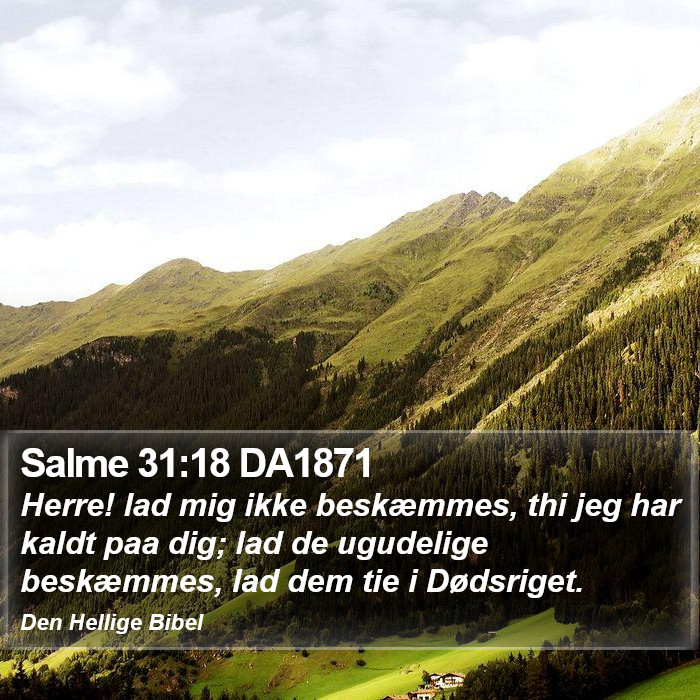 Salme 31:18 DA1871 Bible Study