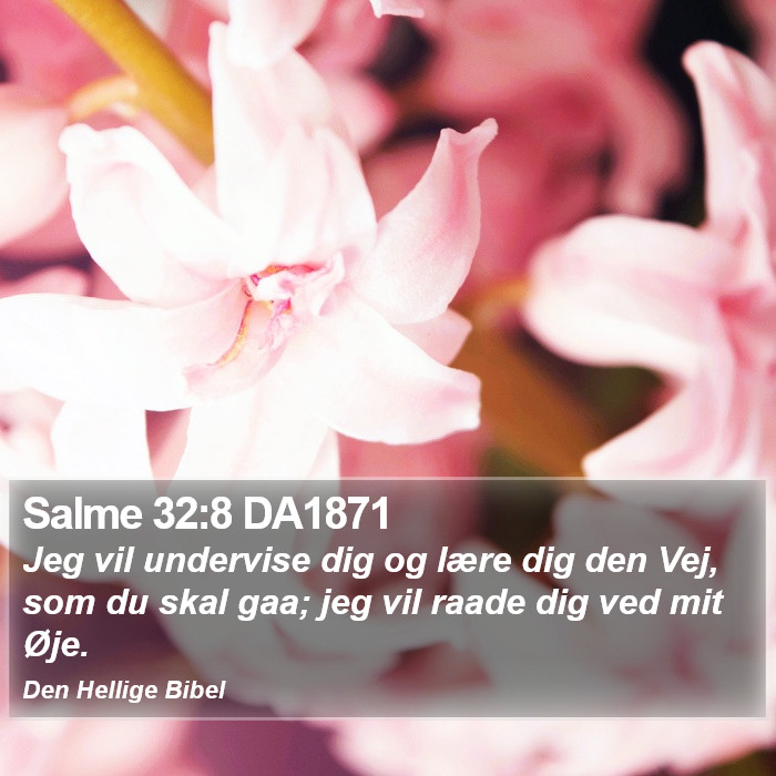 Salme 32:8 DA1871 Bible Study