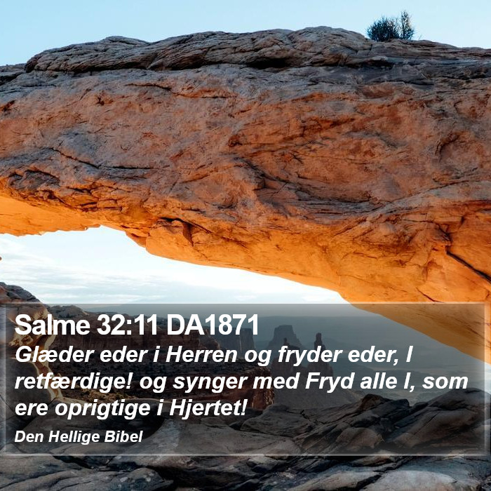 Salme 32:11 DA1871 Bible Study