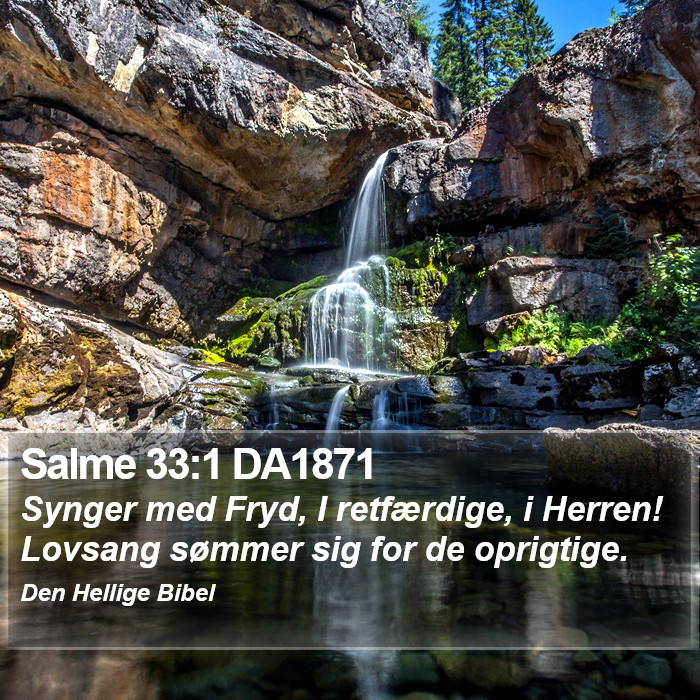 Salme 33:1 DA1871 Bible Study