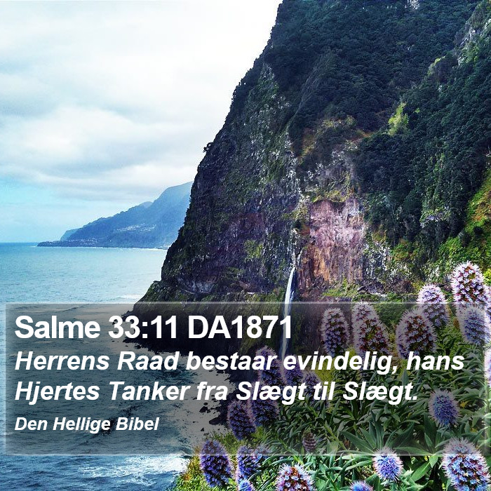 Salme 33:11 DA1871 Bible Study