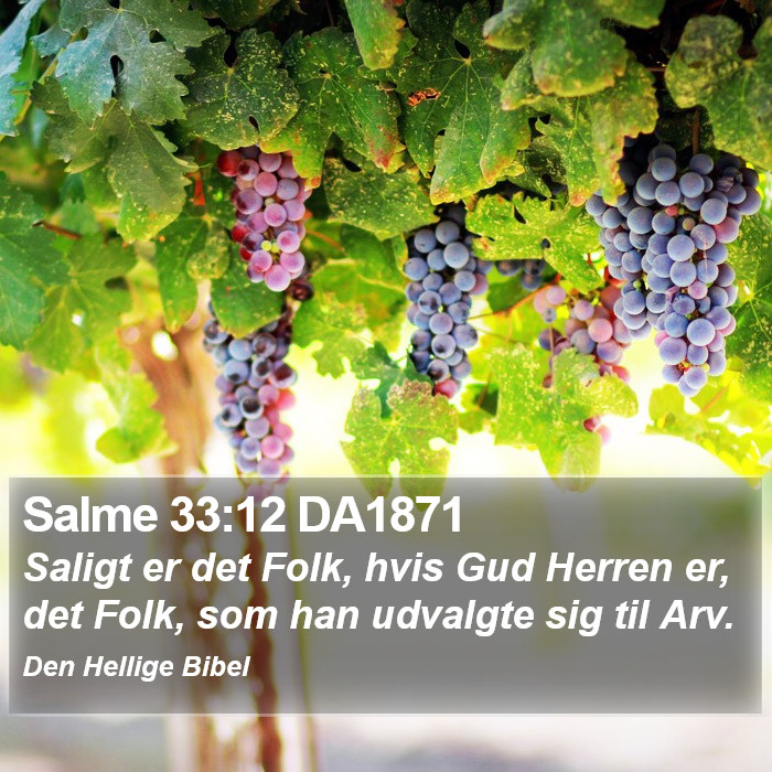 Salme 33:12 DA1871 Bible Study