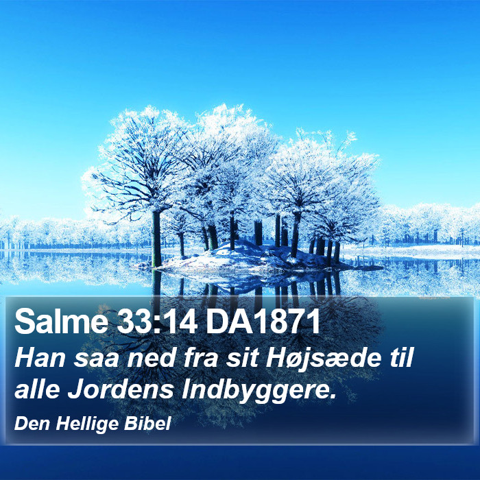 Salme 33:14 DA1871 Bible Study