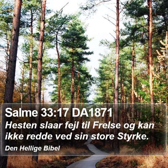 Salme 33:17 DA1871 Bible Study