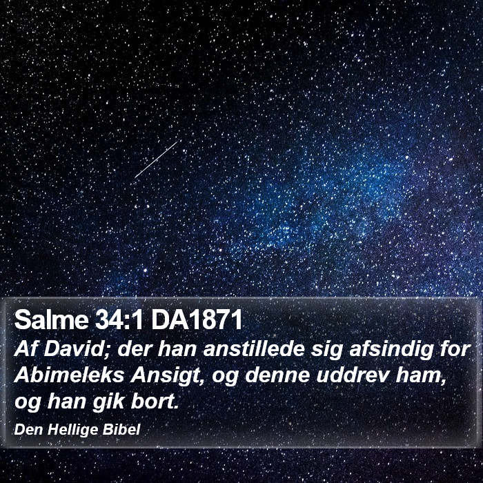 Salme 34:1 DA1871 Bible Study