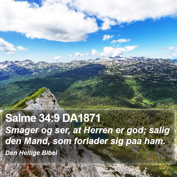 Salme 34:9 DA1871 Bible Study