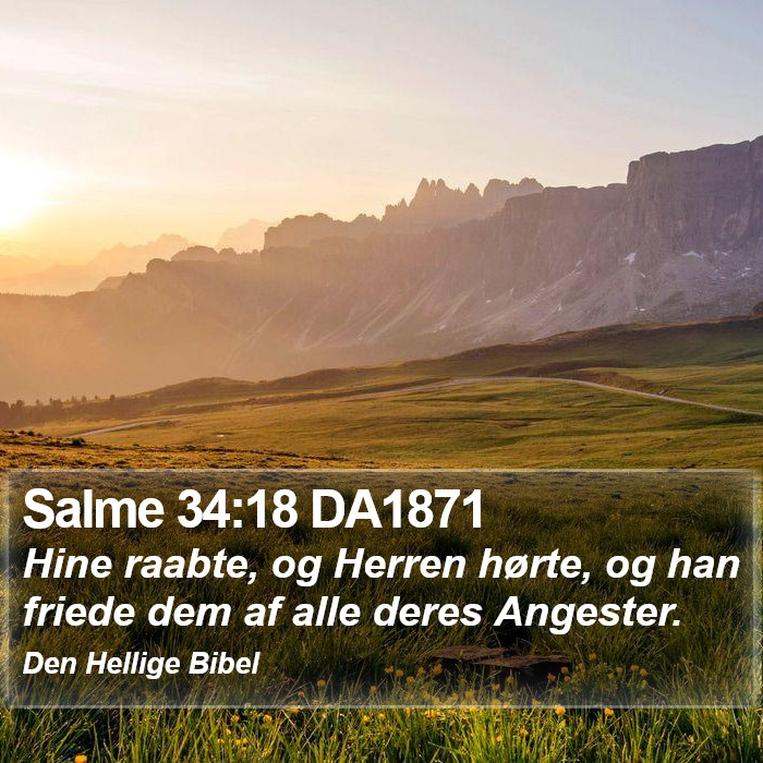 Salme 34:18 DA1871 Bible Study