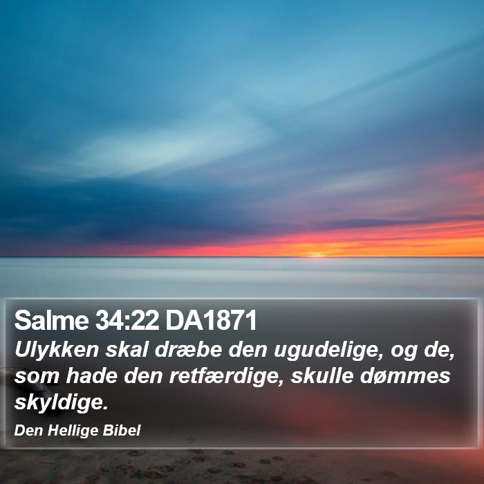 Salme 34:22 DA1871 Bible Study