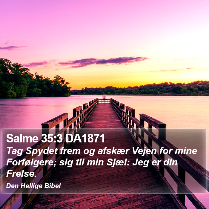 Salme 35:3 DA1871 Bible Study