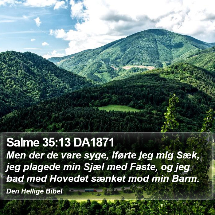 Salme 35:13 DA1871 Bible Study